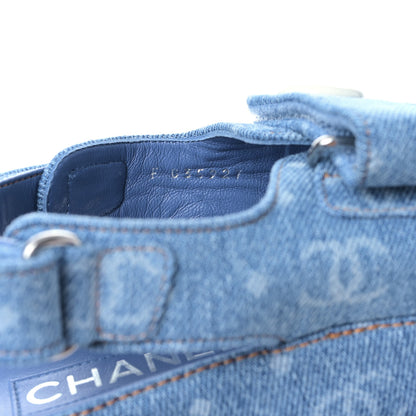 Chanel Denim CC Dad Sandals 38 Light Blue 8 of 8