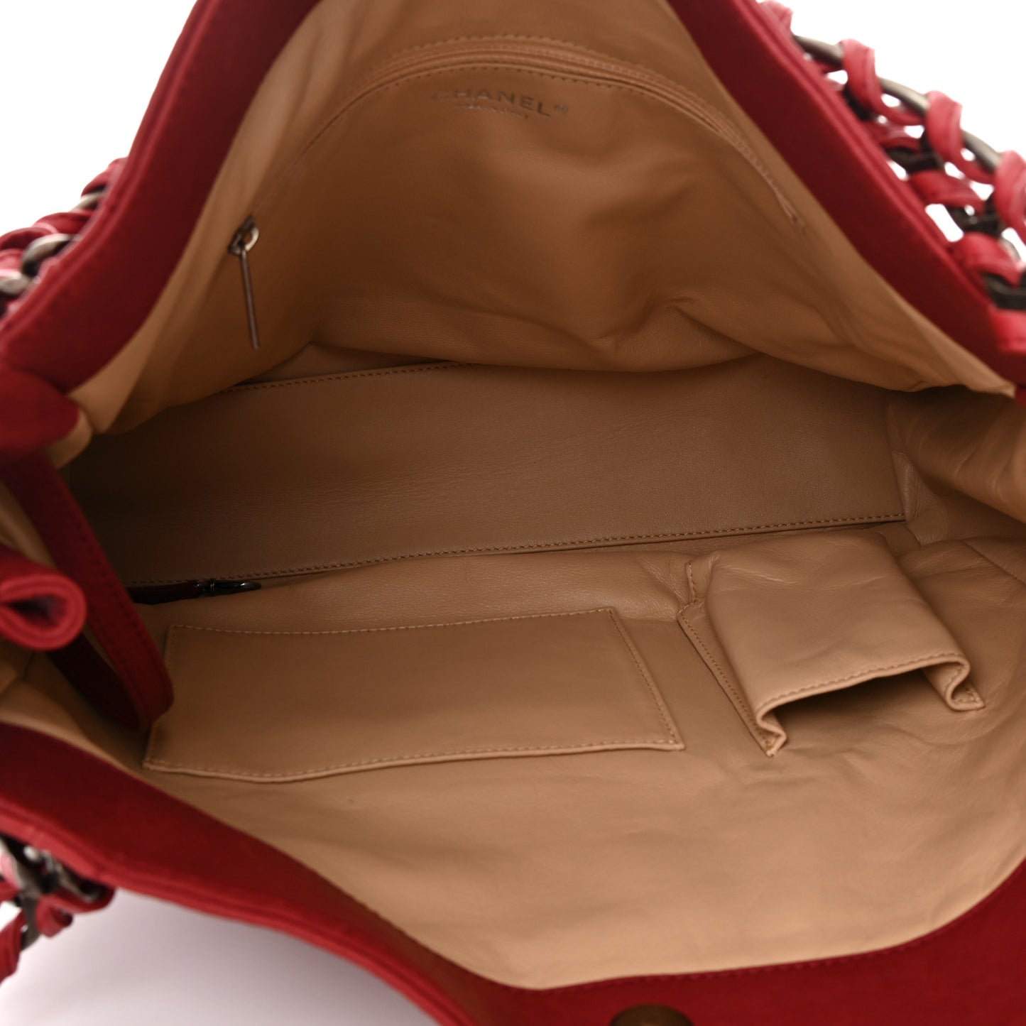 Caviar Modern Chain Tote Red