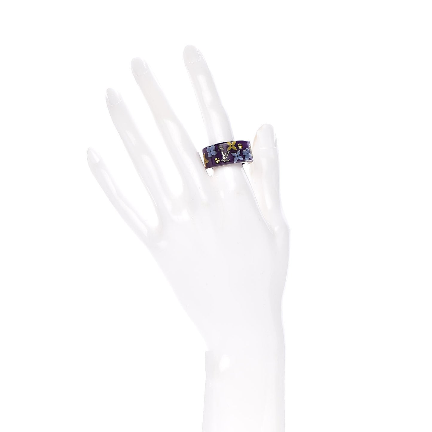Swarovski Crystal Resin Inclusion Ring L Purple