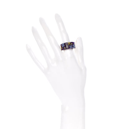 Louis Vuitton Swarovski Crystal Resin Inclusion Ring L Purple 2 of 4