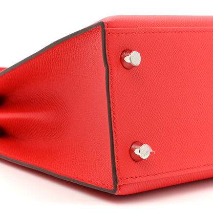 Hermes Epsom Kelly Sellier 25 Rouge De Coeur 8 of 14