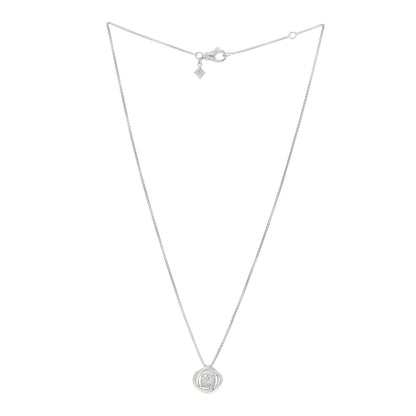 David Yurman Sterling Silver Diamond 13mm Infinity Pendant Necklace 2 of 4