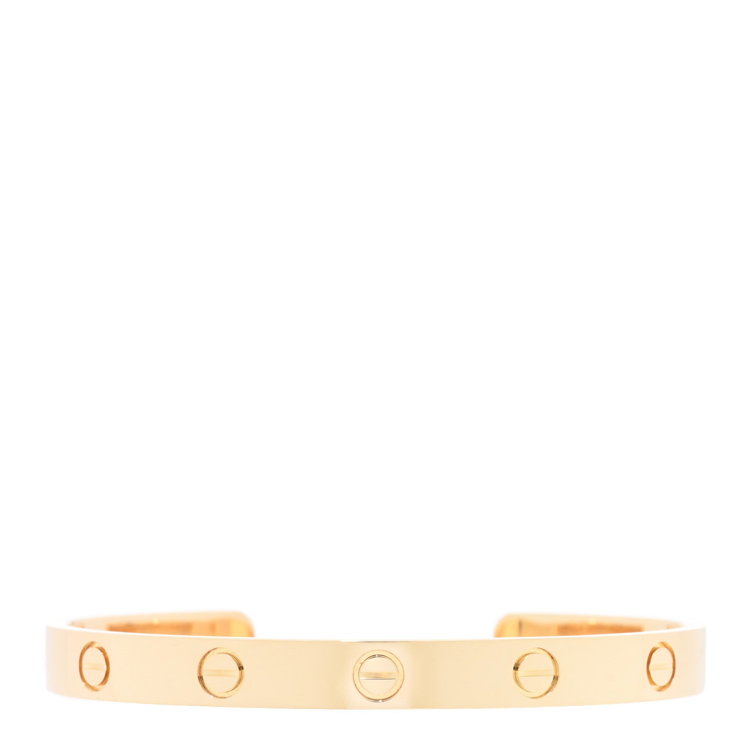 Cartier 18K Yellow Gold LOVE Cuff Bracelet 17 1 of 3