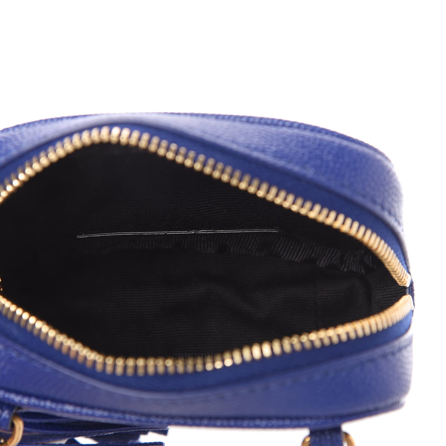 Grain De Poudre Matelasse Monogram Baby Lou Camera Bag Sapphire Blue