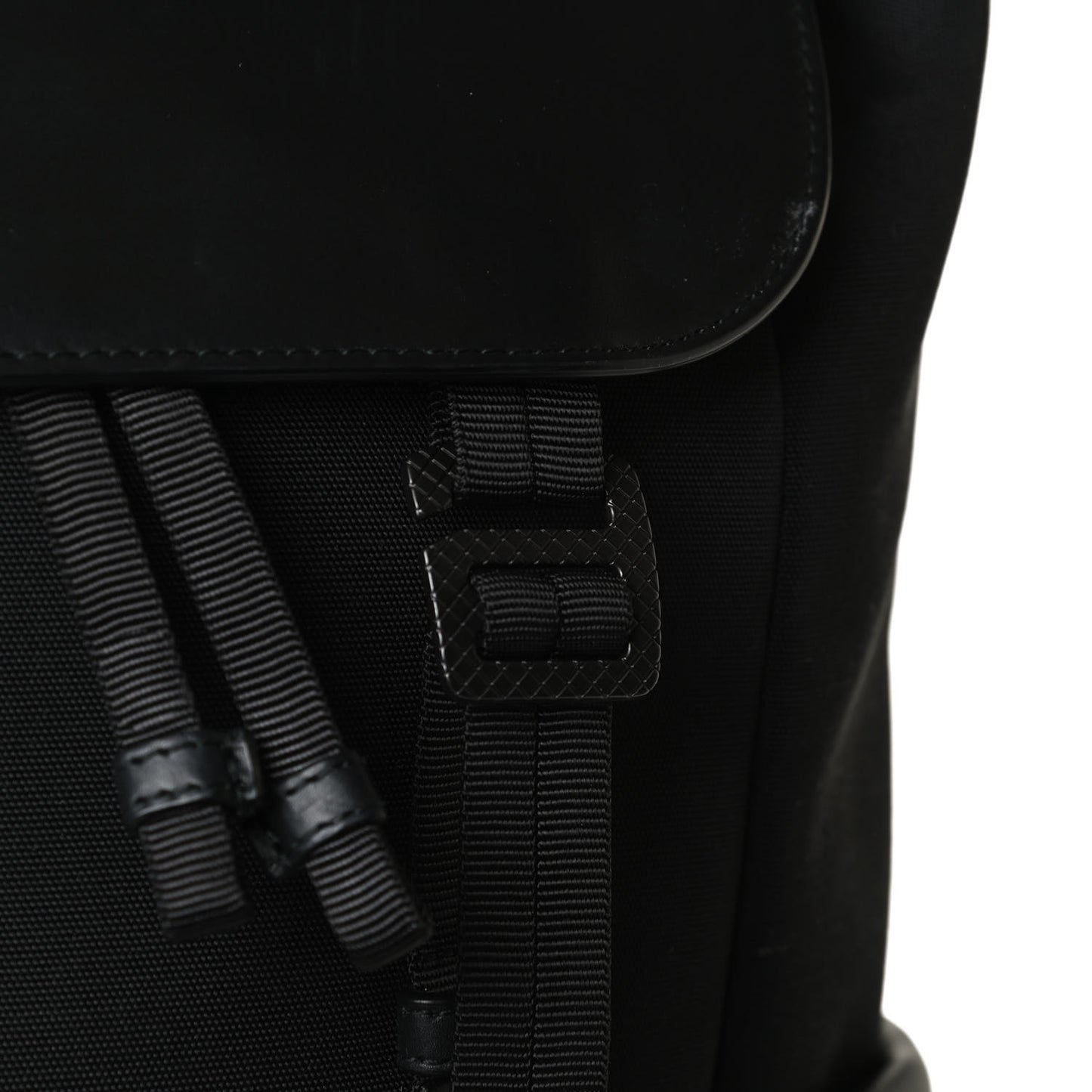 Canvas Calfskin Intrecciato Sassolungo Backpack
