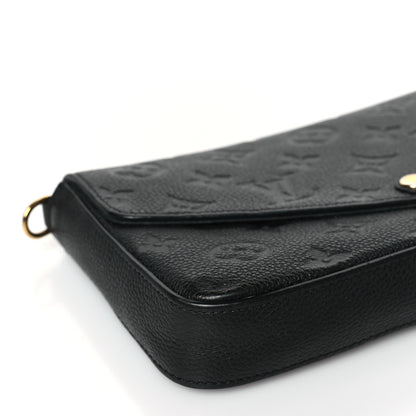 Louis Vuitton Empreinte Pochette Felicie Chain Wallet Black 8 of 10