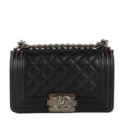 Chanel Calfskin Quilted Small Boy Flap Black 1 of 8