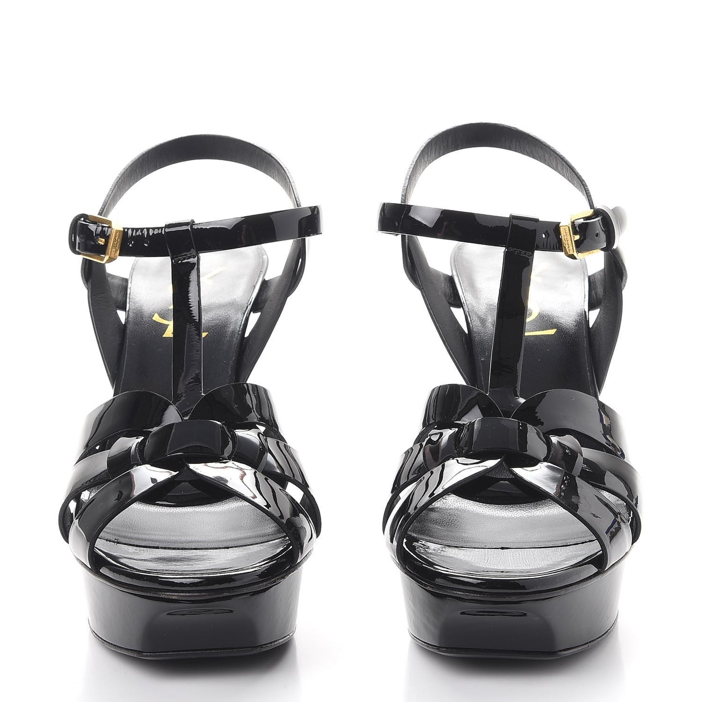 Patent Tribute 105 Platform Sandals 36.5 Black