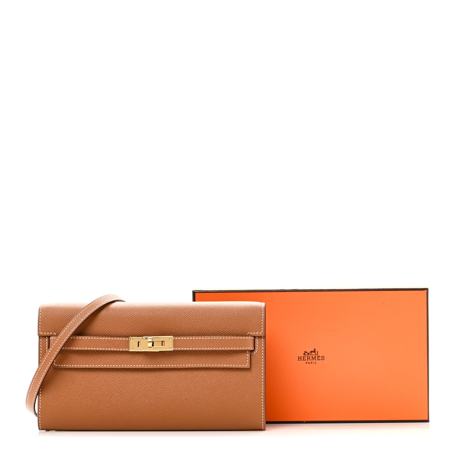 Hermes Epsom Kelly Wallet To Go Gold 11 of 11