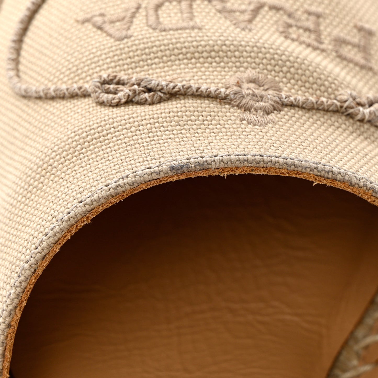 Linen Logo Espadrille 90mm Wedge Sandals 36
