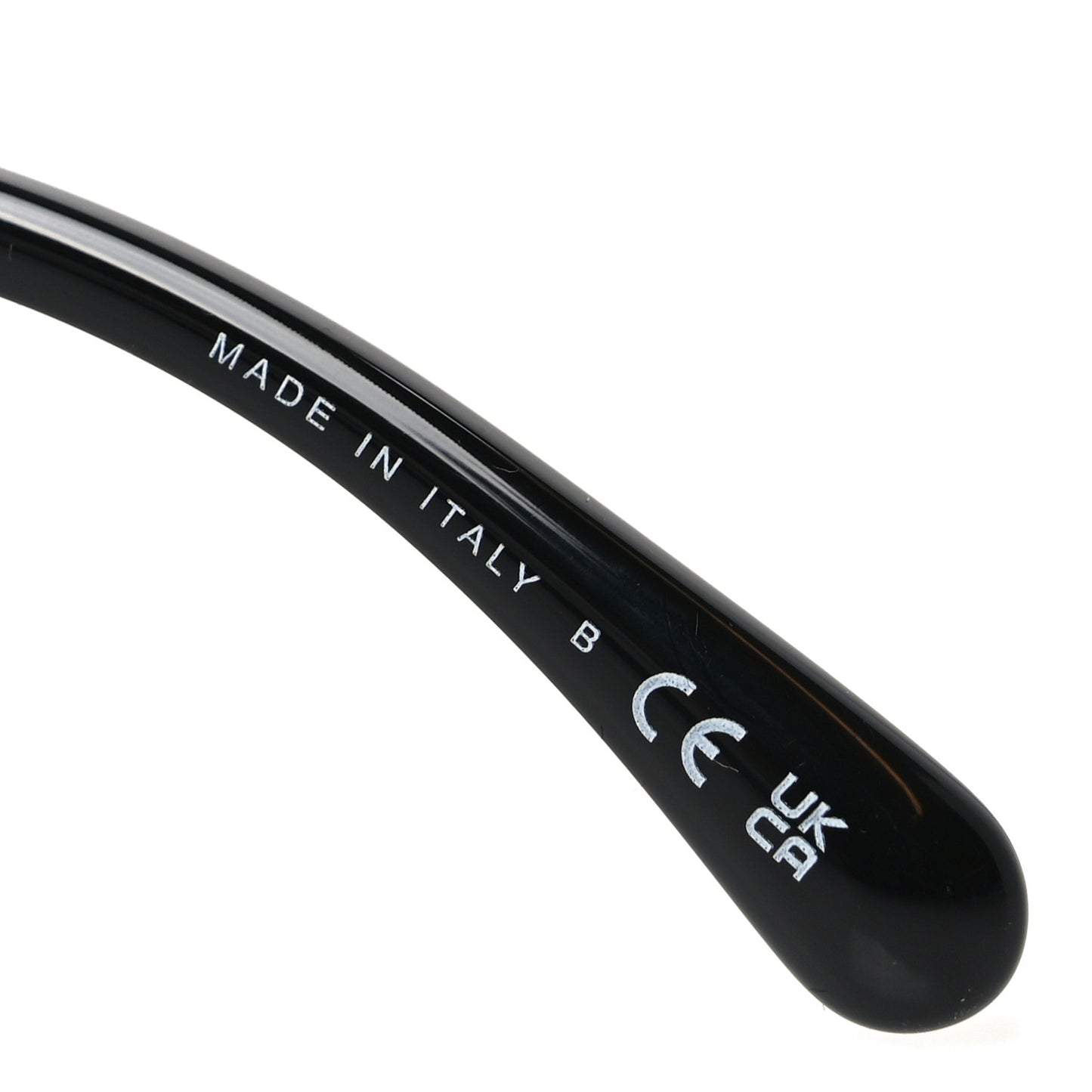 Acetate Strass Square Sunglasses 5422-B Black White