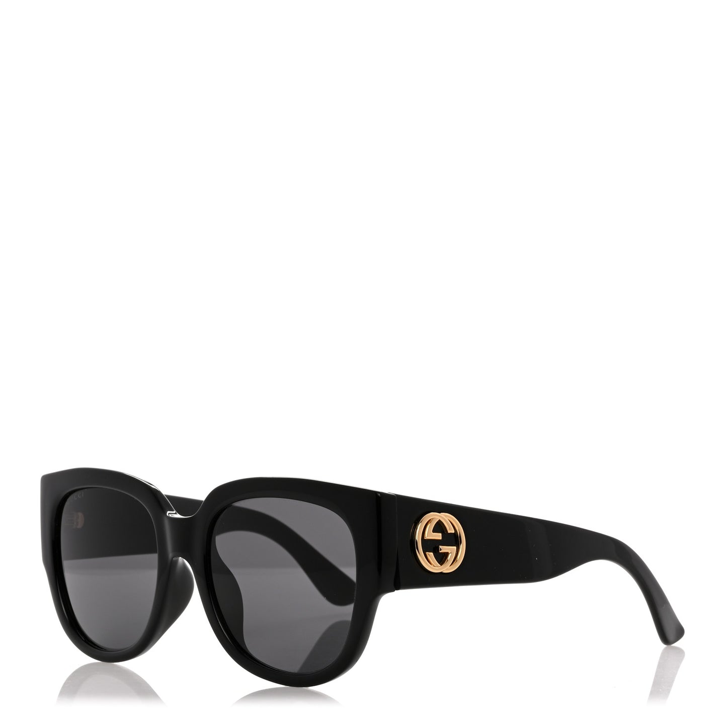 Acetate Square Frame Sunglasses GG0142SA Black