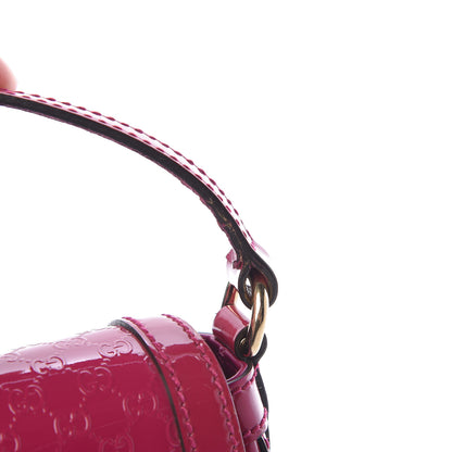 Gucci Patent Microguccissima Small Nice Messenger Bag Bright Bouganville 19 of 19