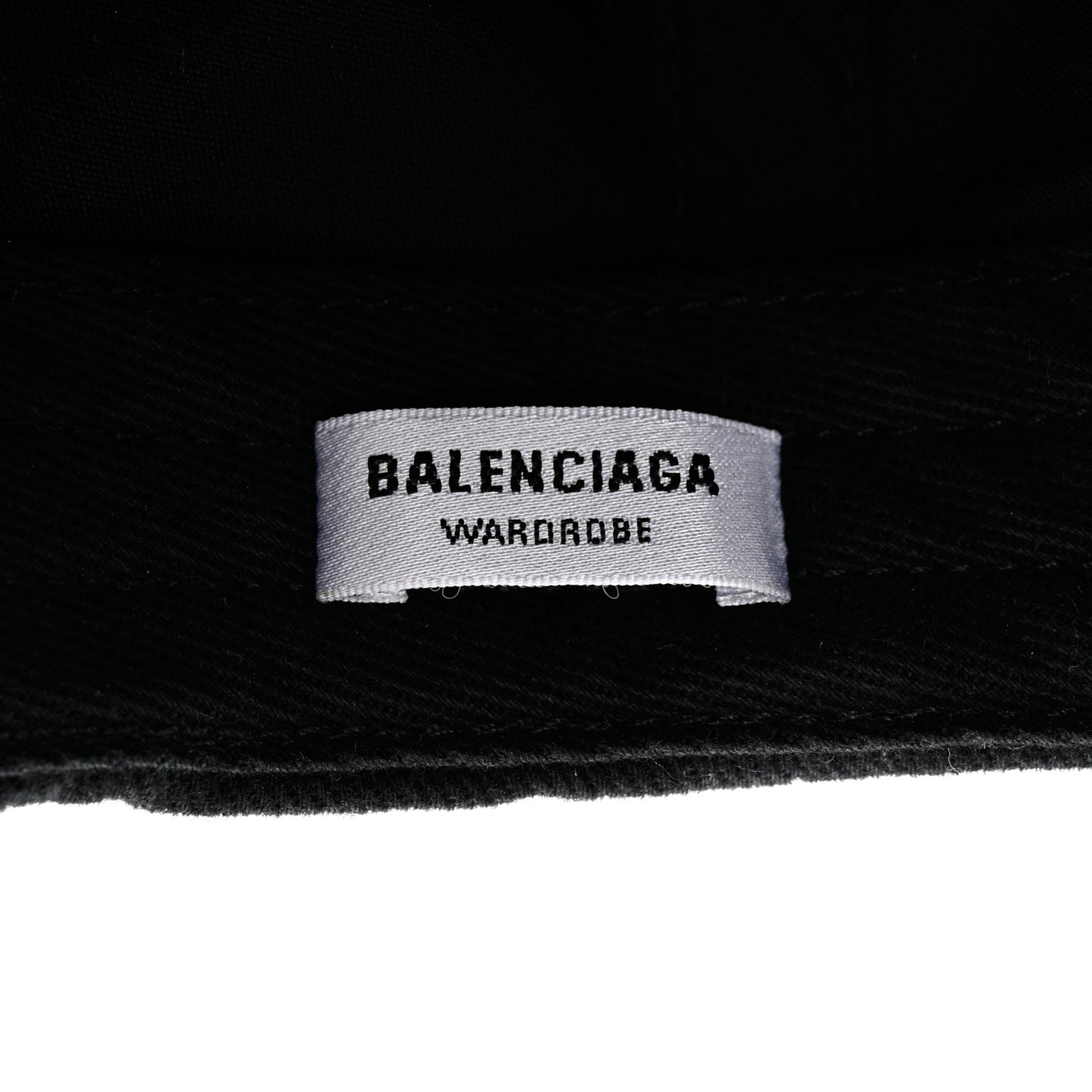Cotton Logo Classic Baseball Cap 58 L Black White