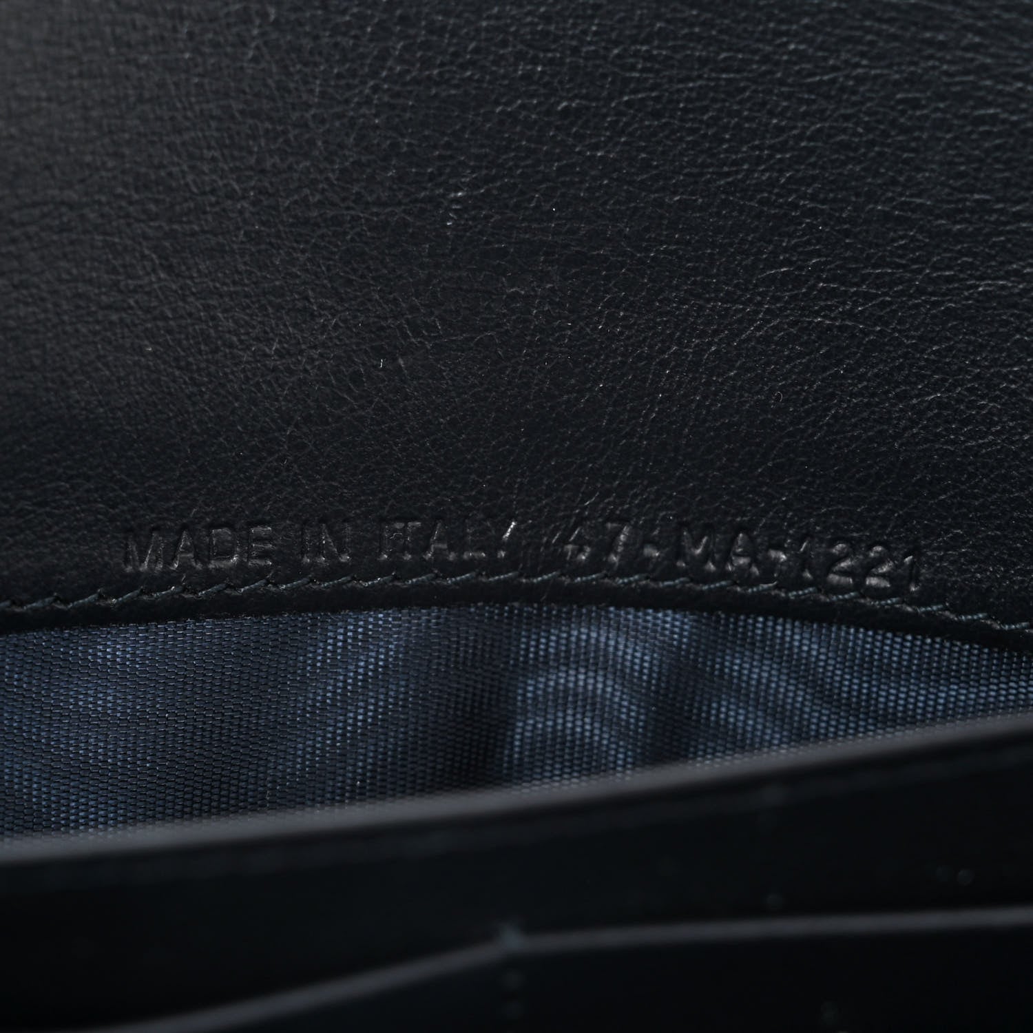 Christian Dior Oblique Saddle Chain Long Wallet Blue 8 of 12