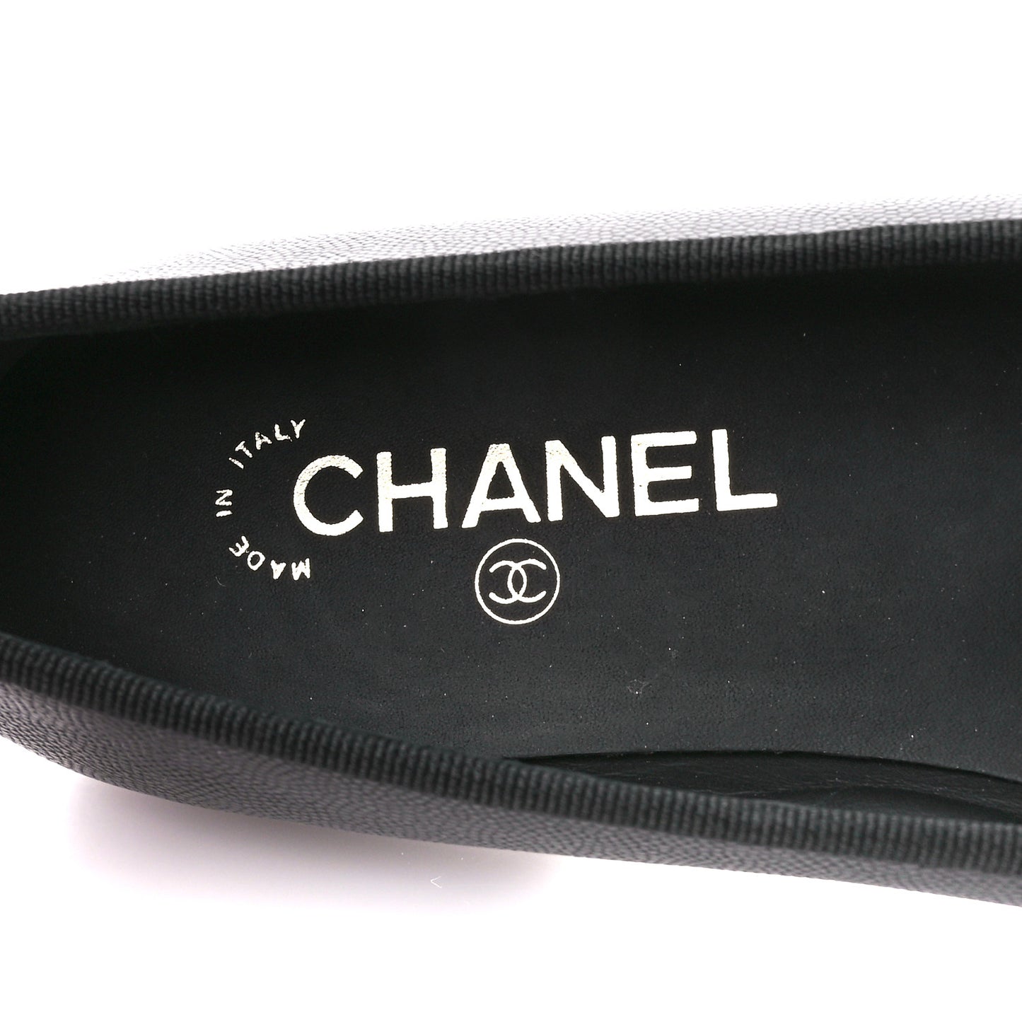 Caviar CC Cap Toe Ballerina Flats 39 Black