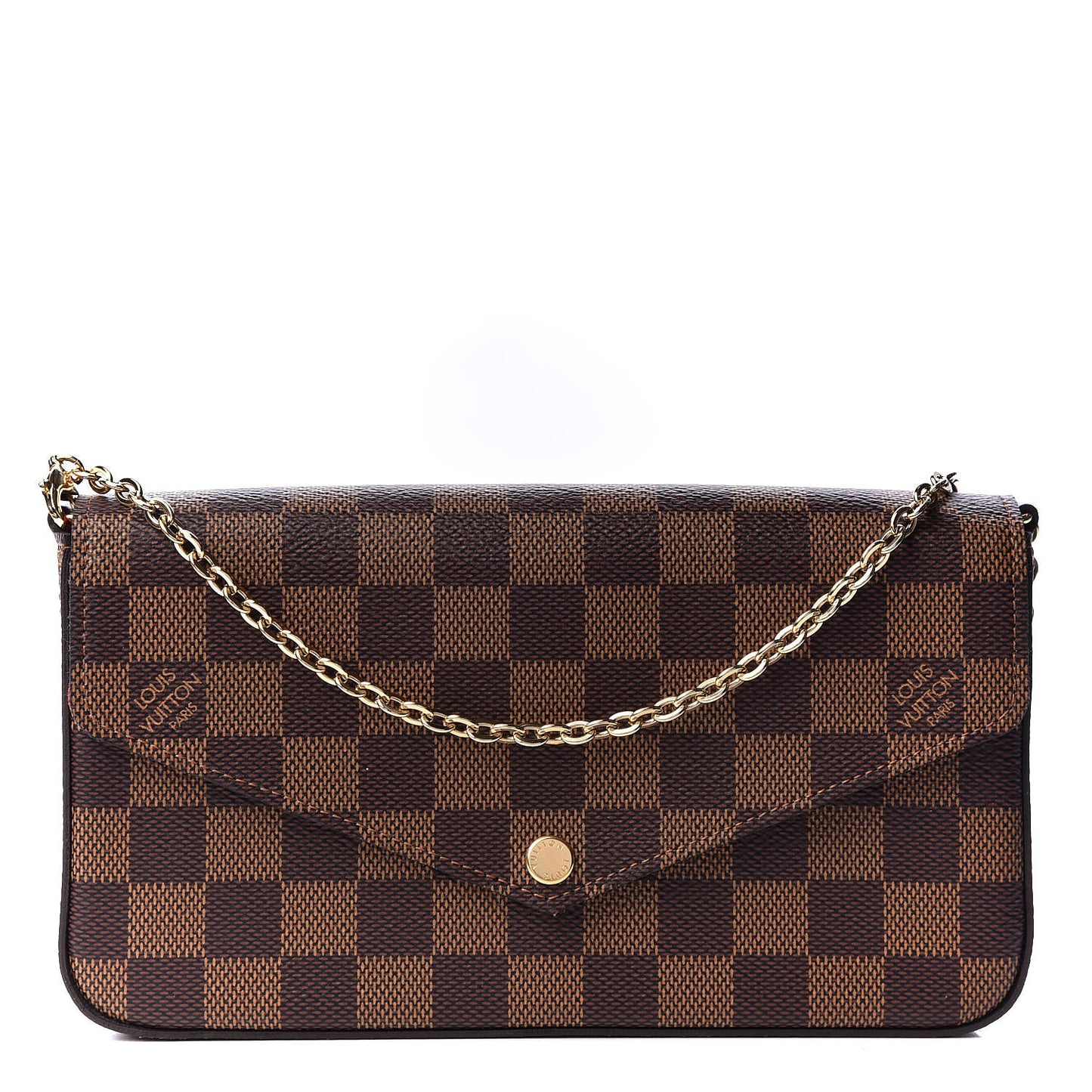 Damier Ebene Pochette Felicie Chain Wallet