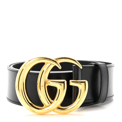 Gucci Textured Calfskin Double G 40mm Belt 75 30 Black 1 of 6