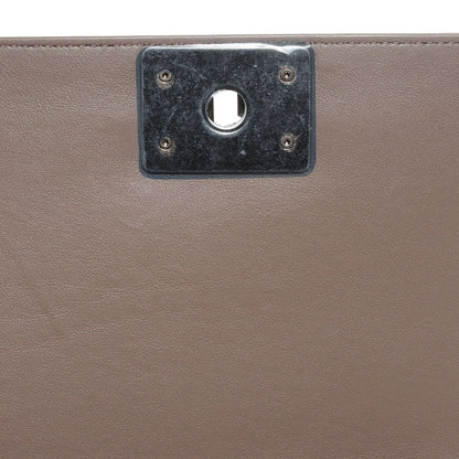 Chanel Calfskin Chevron Medium Boy Flap Grey 6 of 9