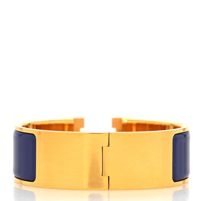 Hermes Enamel Wide Clic Clac H Bracelet GM Pourpre 3 of 5