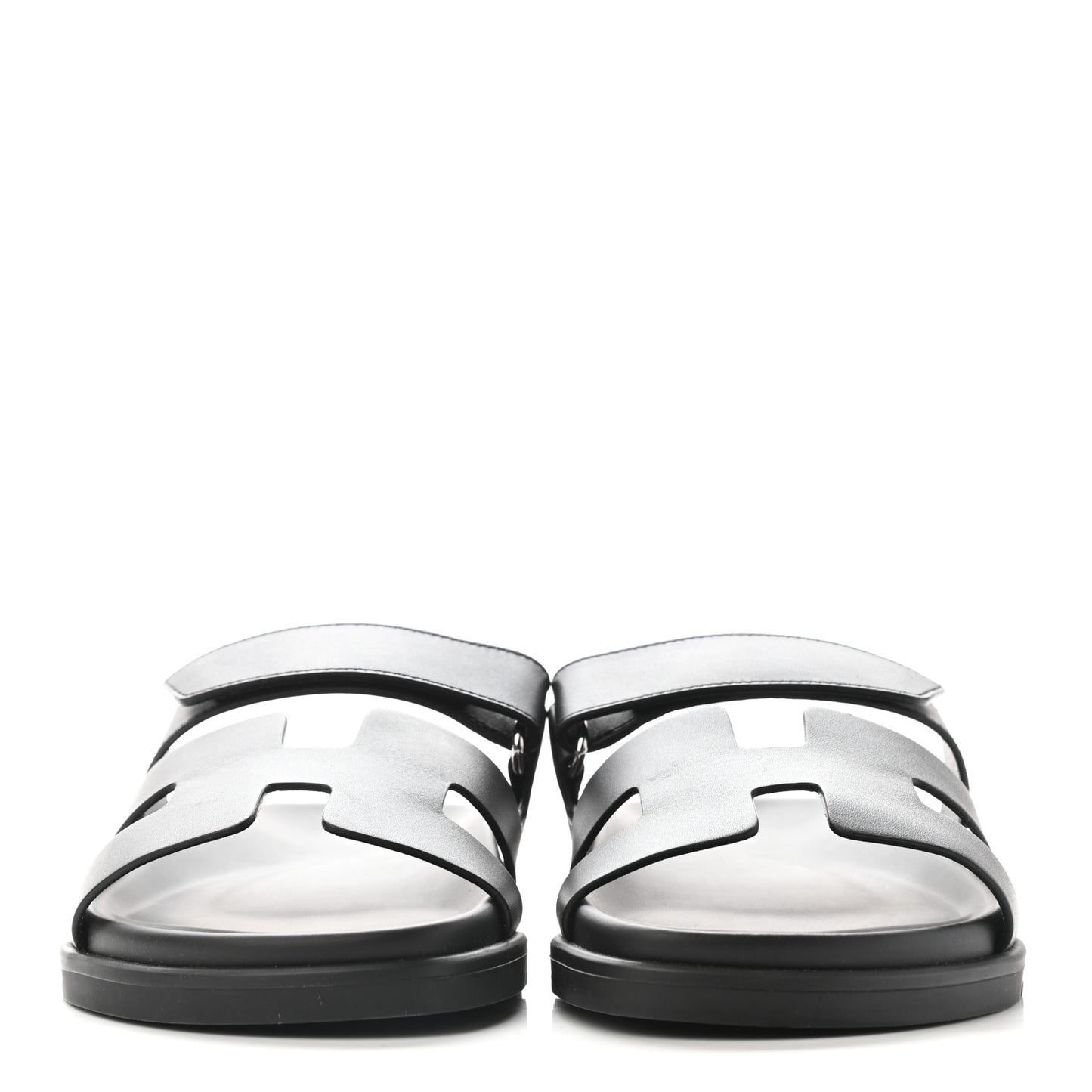 Calfskin Womens Chypre Sandals 39.5 Black