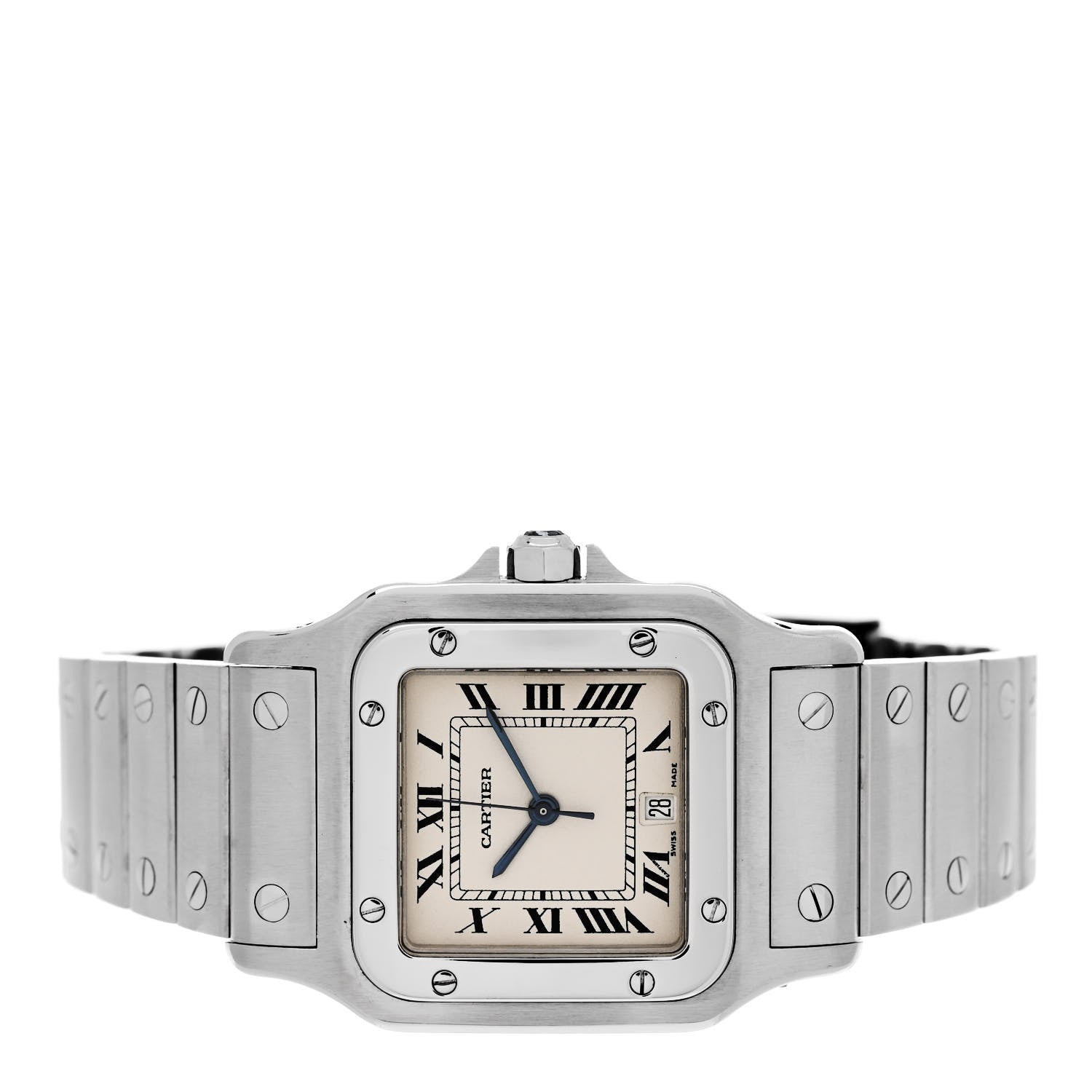 Cartier Stainless Steel 29mm Santos De Cartier Galbee Quartz Watch 2 of 5