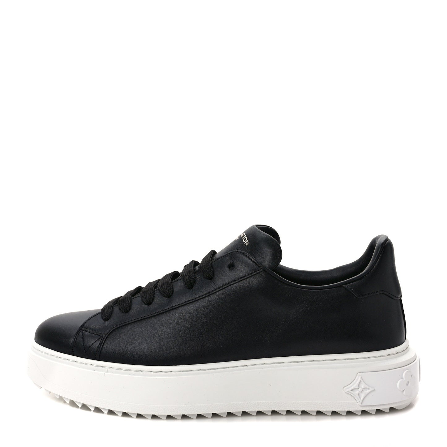 Calfskin Time Out Sneakers 39 Black