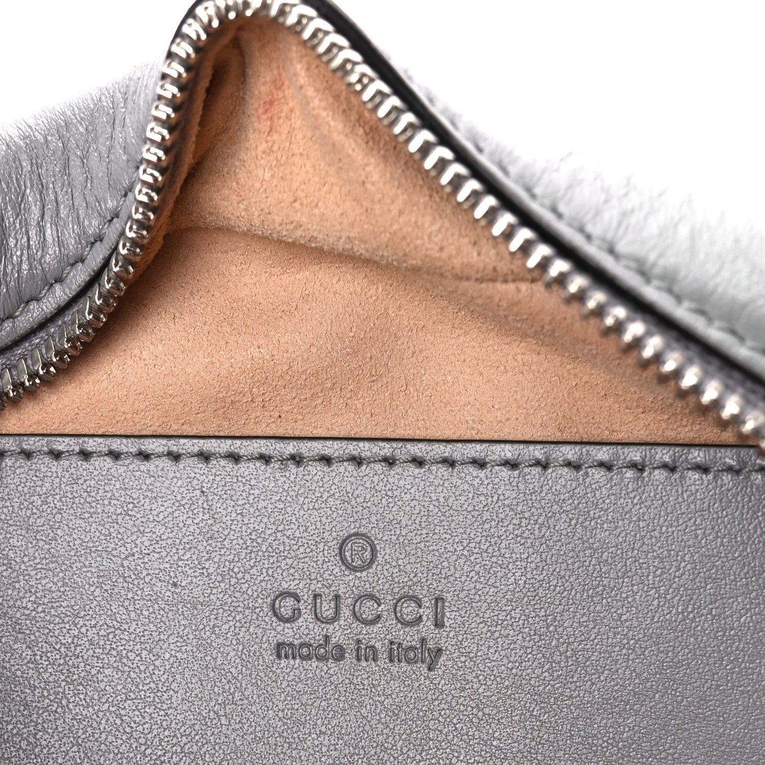 Gucci Calfskin Matelasse Aria Small GG Marmont Chain Shoulder Bag Deep Grey 6 of 11