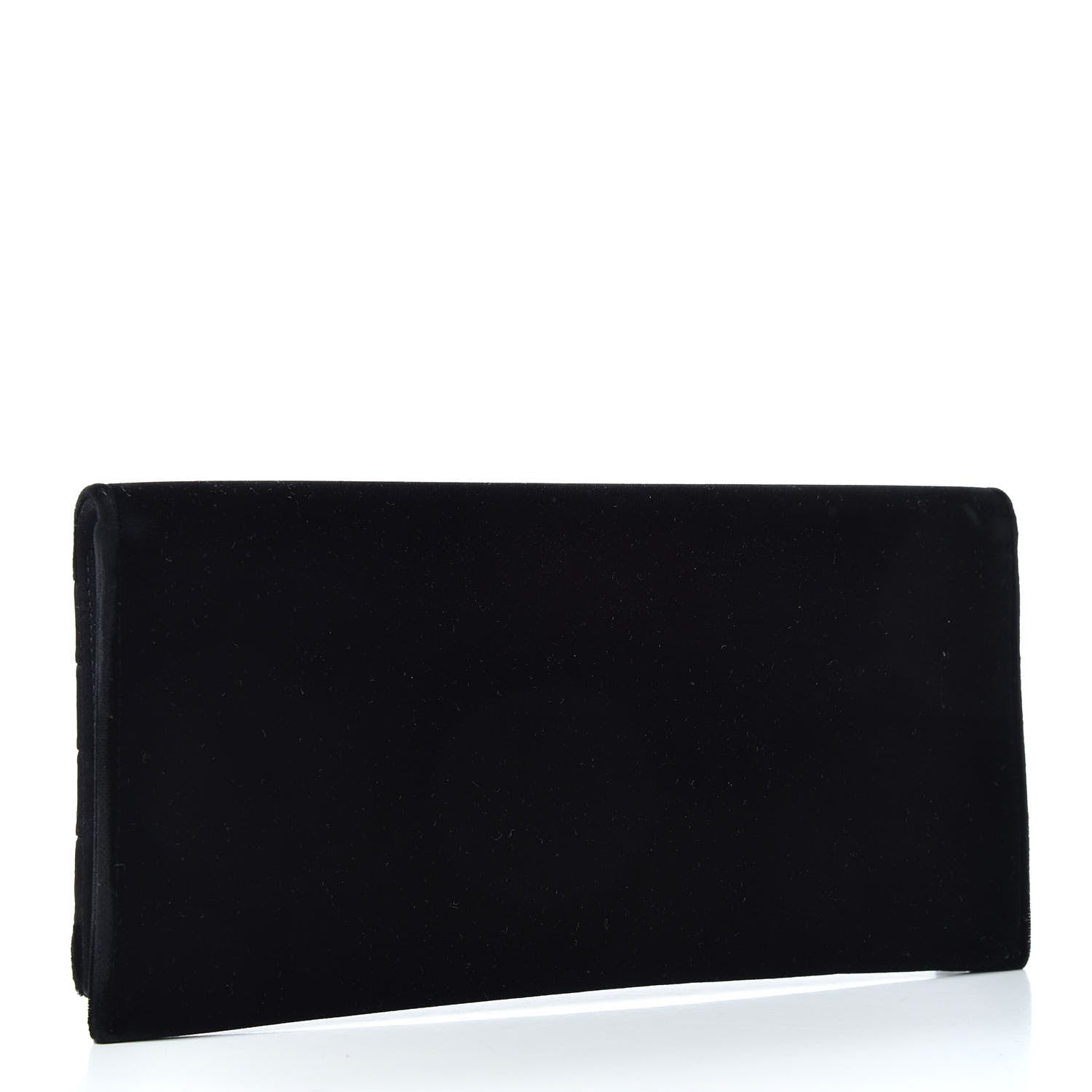 Saint Laurent Velvet Satin Monogram Smoking Clutch Black 3 of 7