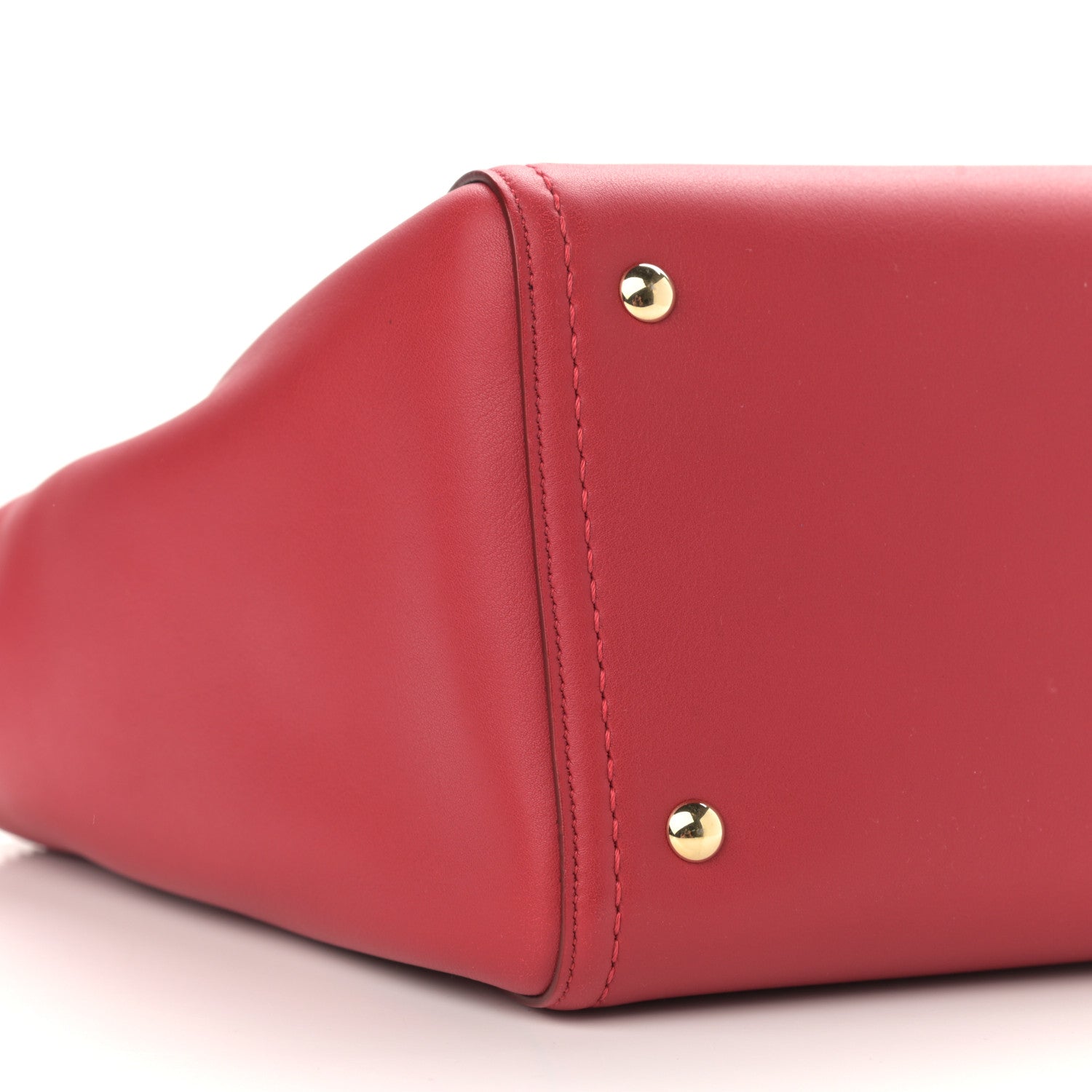 Salvatore Ferragamo Calfskin Small Verve Double Zip Tote Rosso 9 of 11