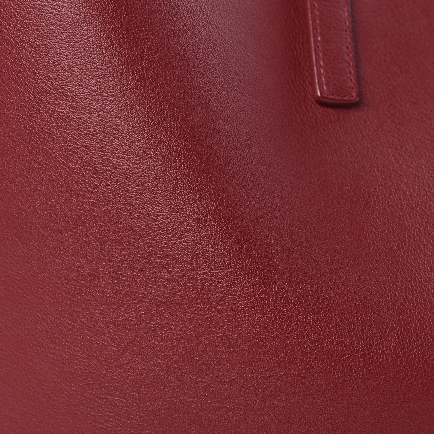 Calfskin Large Shopping Tote Deep Carmin