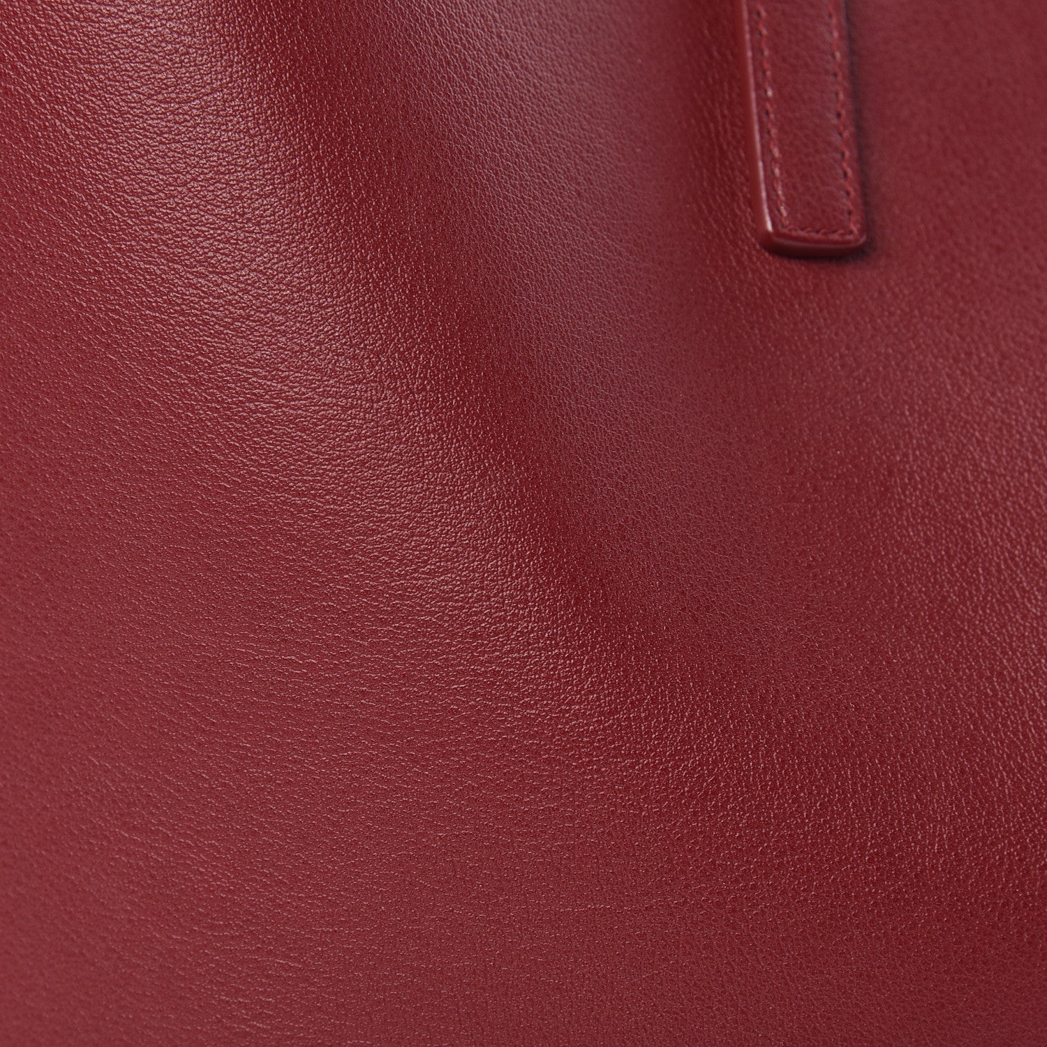 Saint Laurent Calfskin Large Shopping Tote Deep Carmin 16 of 16