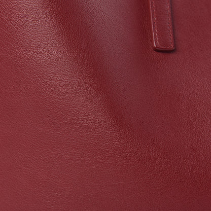 Saint Laurent Calfskin Large Shopping Tote Deep Carmin 16 of 16