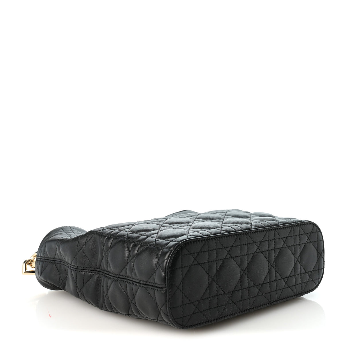 Calfskin Cannage Small Toujours Hobo Black