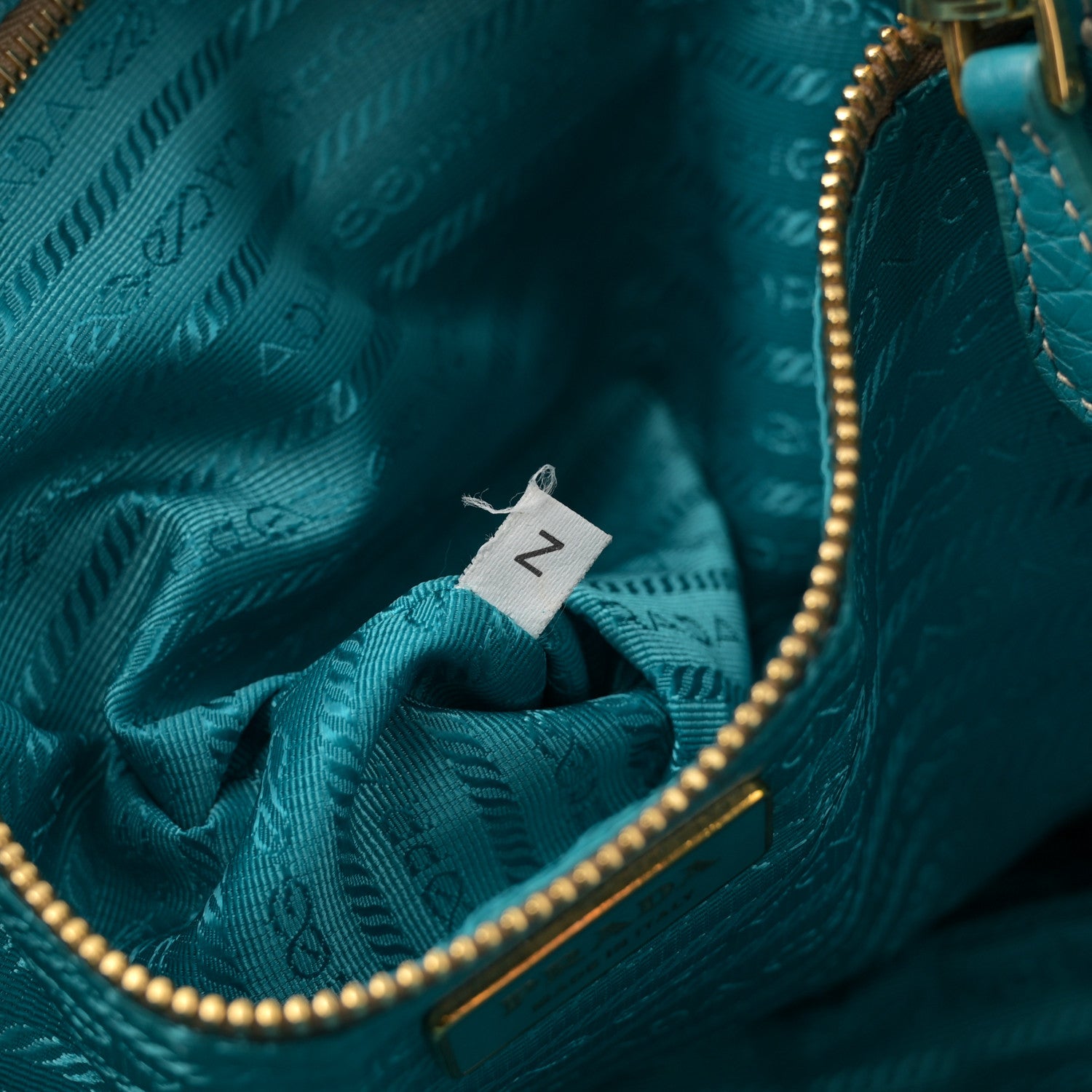 Prada Vitello Daino Tote Turchese 7 of 14
