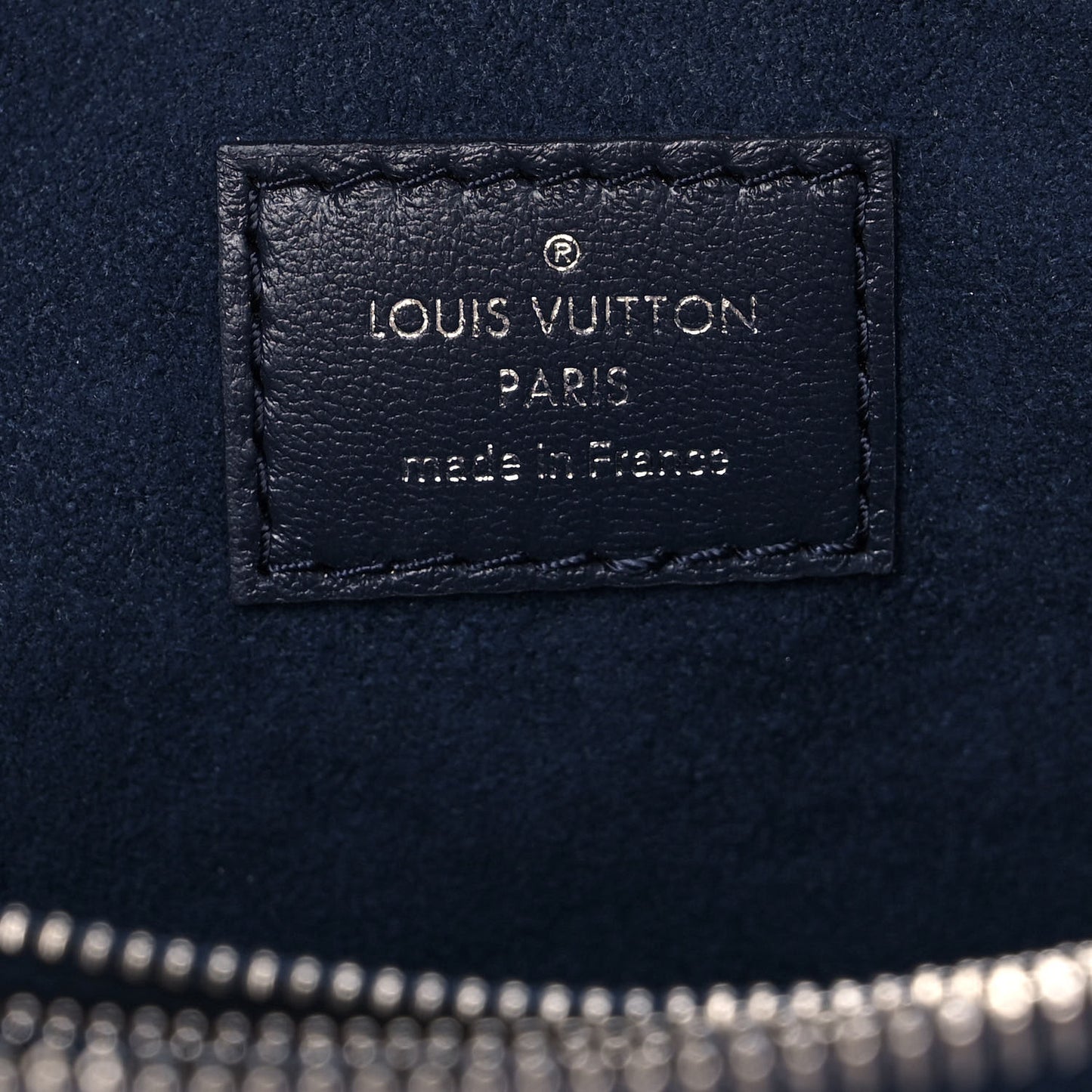 Lambskin Embossed Monogram Coussin PM Navy