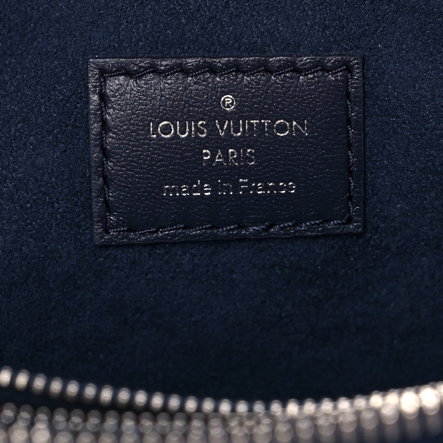 Louis Vuitton Lambskin Embossed Monogram Coussin PM Navy 7 of 10