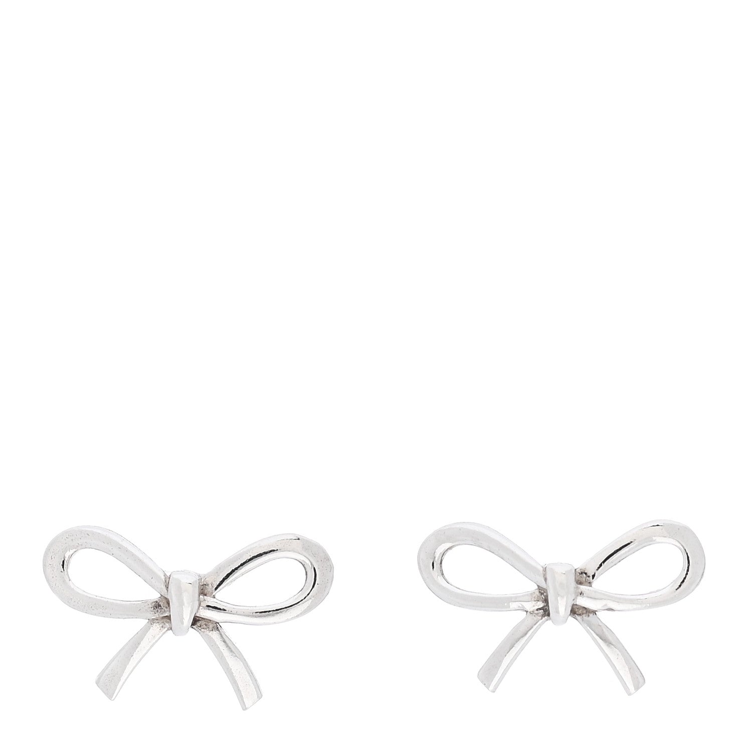 Tiffany Sterling Silver Bow Earrings 1 of 5