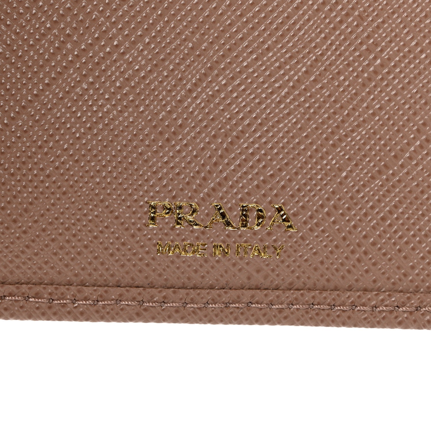 Prada Saffiano Triangle Continental Zip Wallet Powder Pink 7 of 7