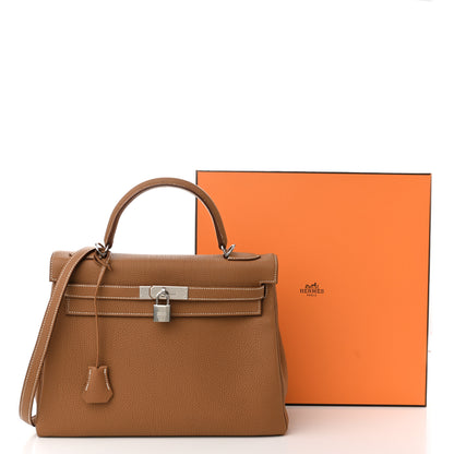 Hermes Togo Kelly Retourne 32 Gold 12 of 12
