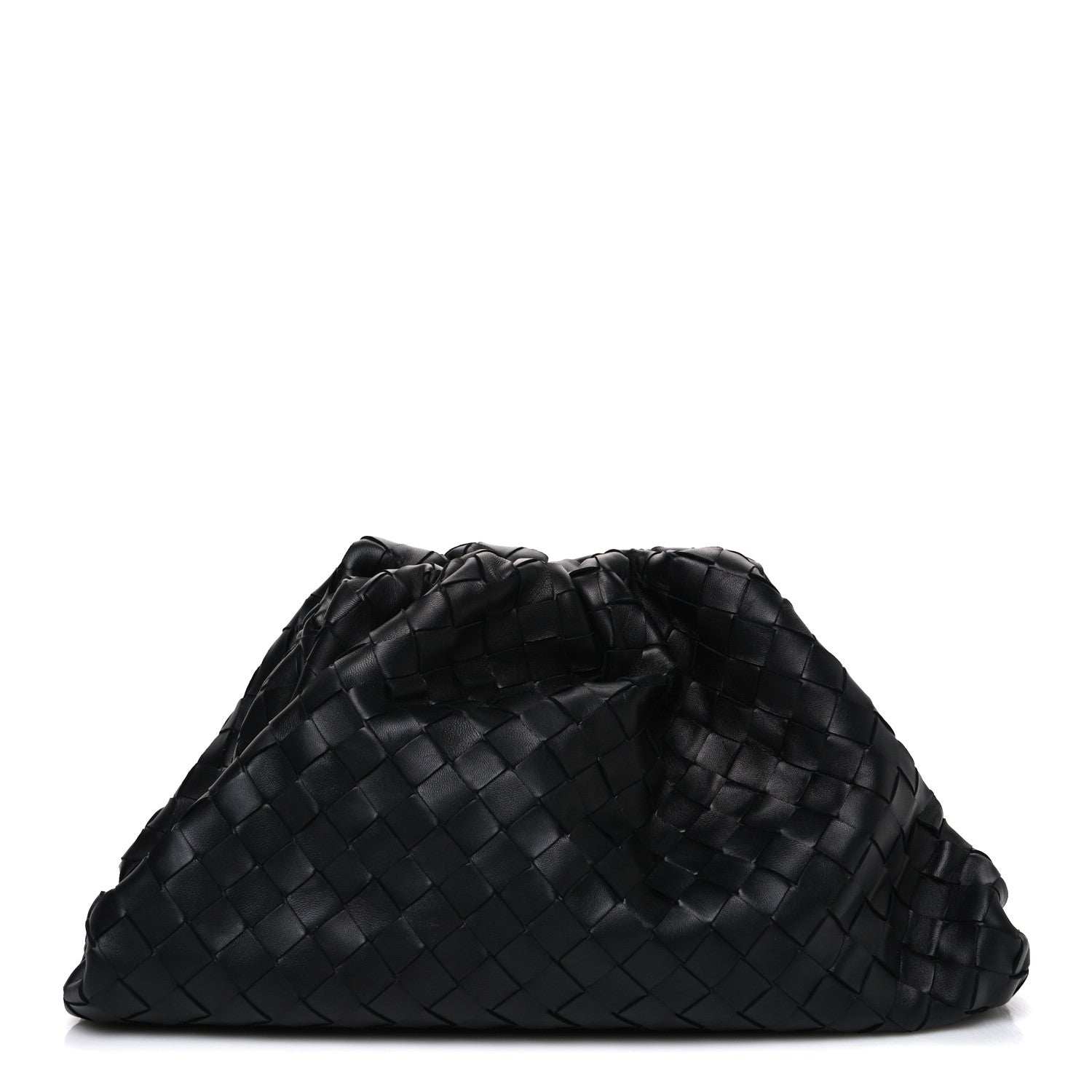 Bottega Veneta Nappa Maxi Intreccio The Pouch Oversized Clutch Black 1 of 11