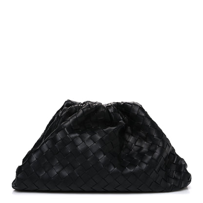 Bottega Veneta Nappa Maxi Intreccio The Pouch Oversized Clutch Black 1 of 11
