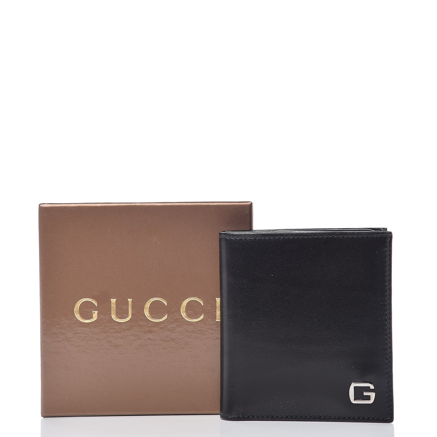 Calfskin Bi-Fold Wallet Black