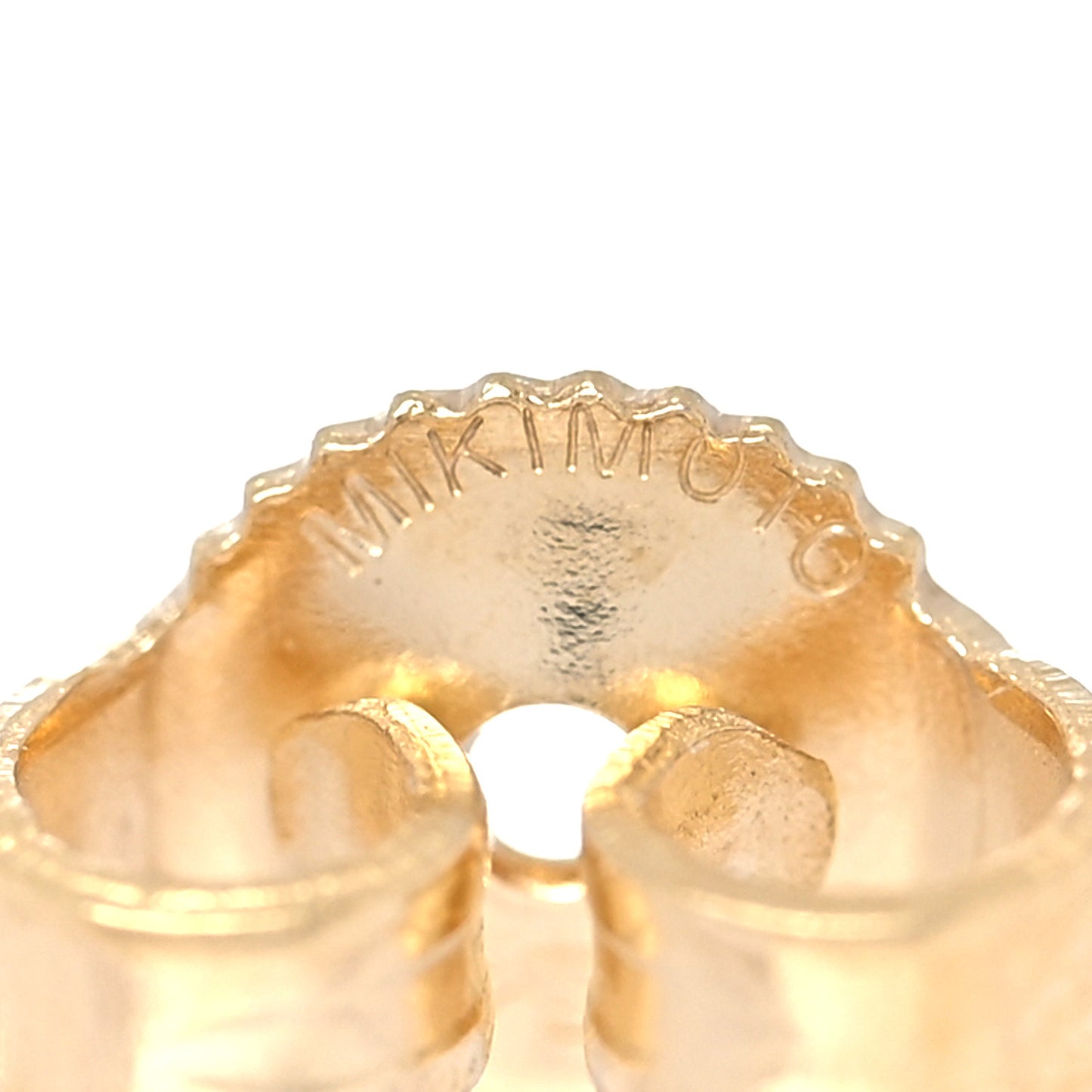 18K Yellow Gold Akoya Pearl 7-7.5mm Stud Earrings