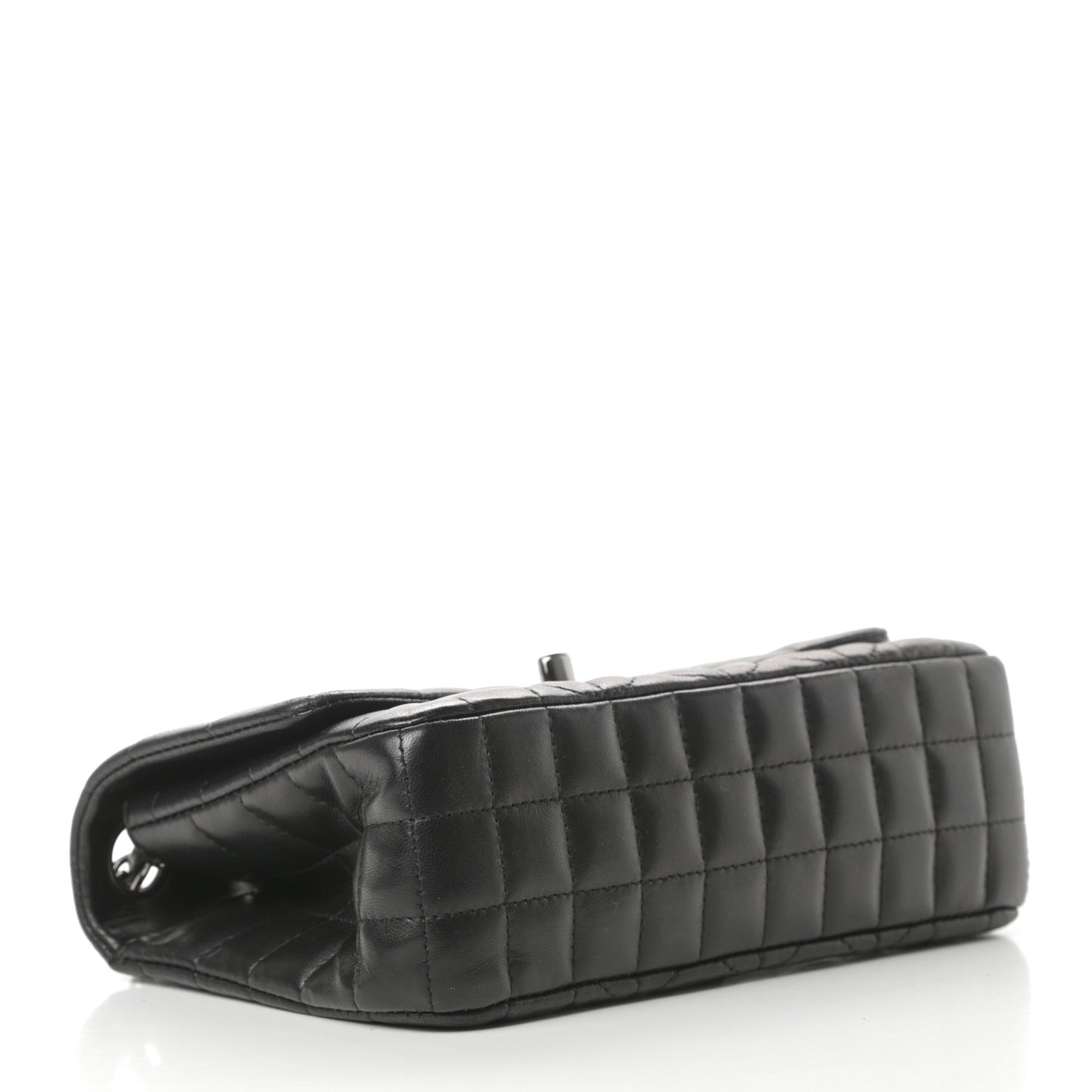 Lambskin Mini Lady Graphic Flap Black