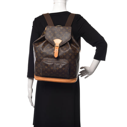 Louis Vuitton Monogram Montsouris GM Backpack 2 of 15
