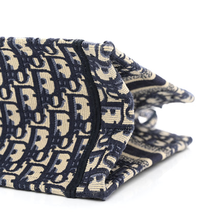 Christian Dior Oblique Small Book Tote Blue Multicolor 10 of 10
