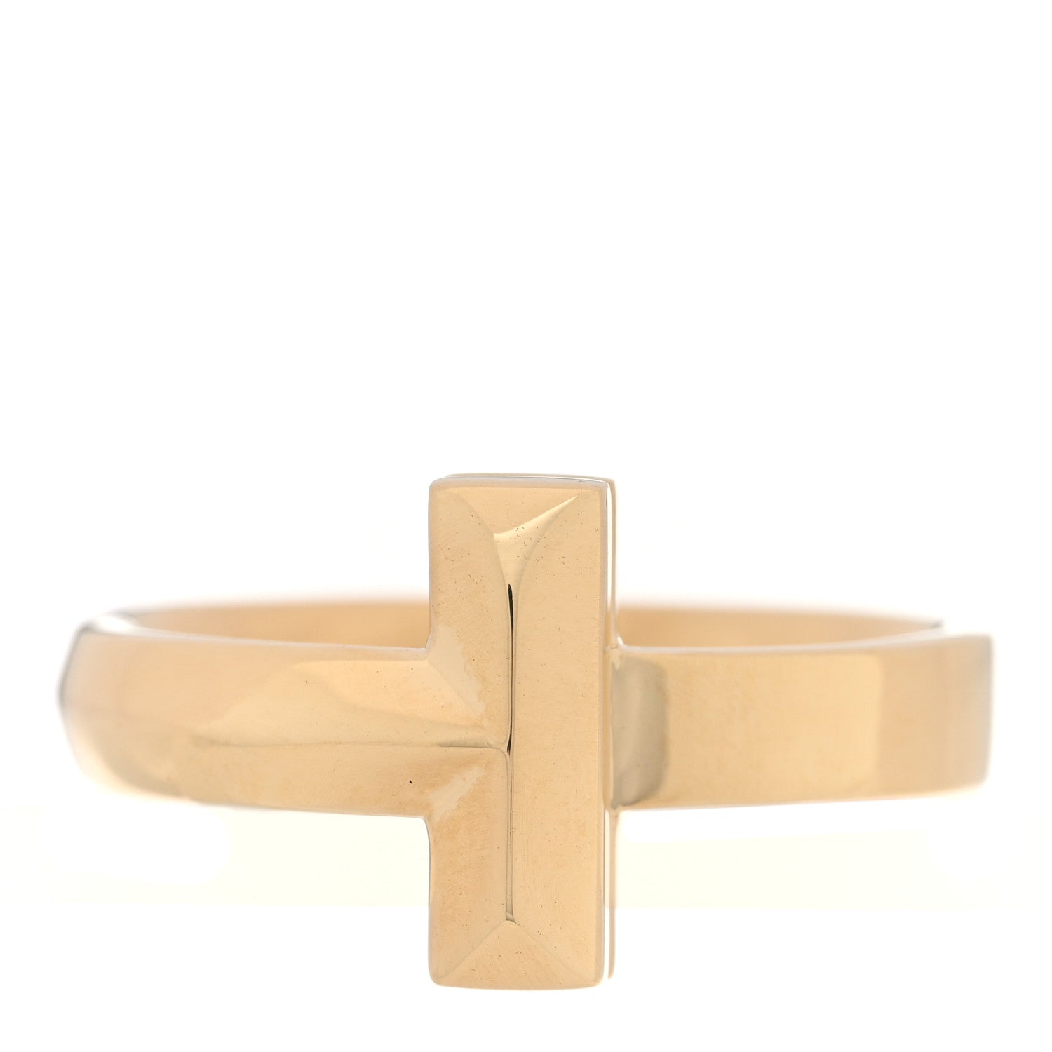 Tiffany 18K Yellow Gold 4.5mm T T1 Wide Ring 62 10 1 of 5
