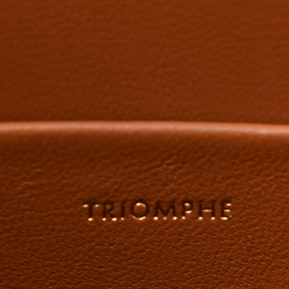 Celine Textile Natural Calfskin Teen Triomphe White Tan 7 of 10