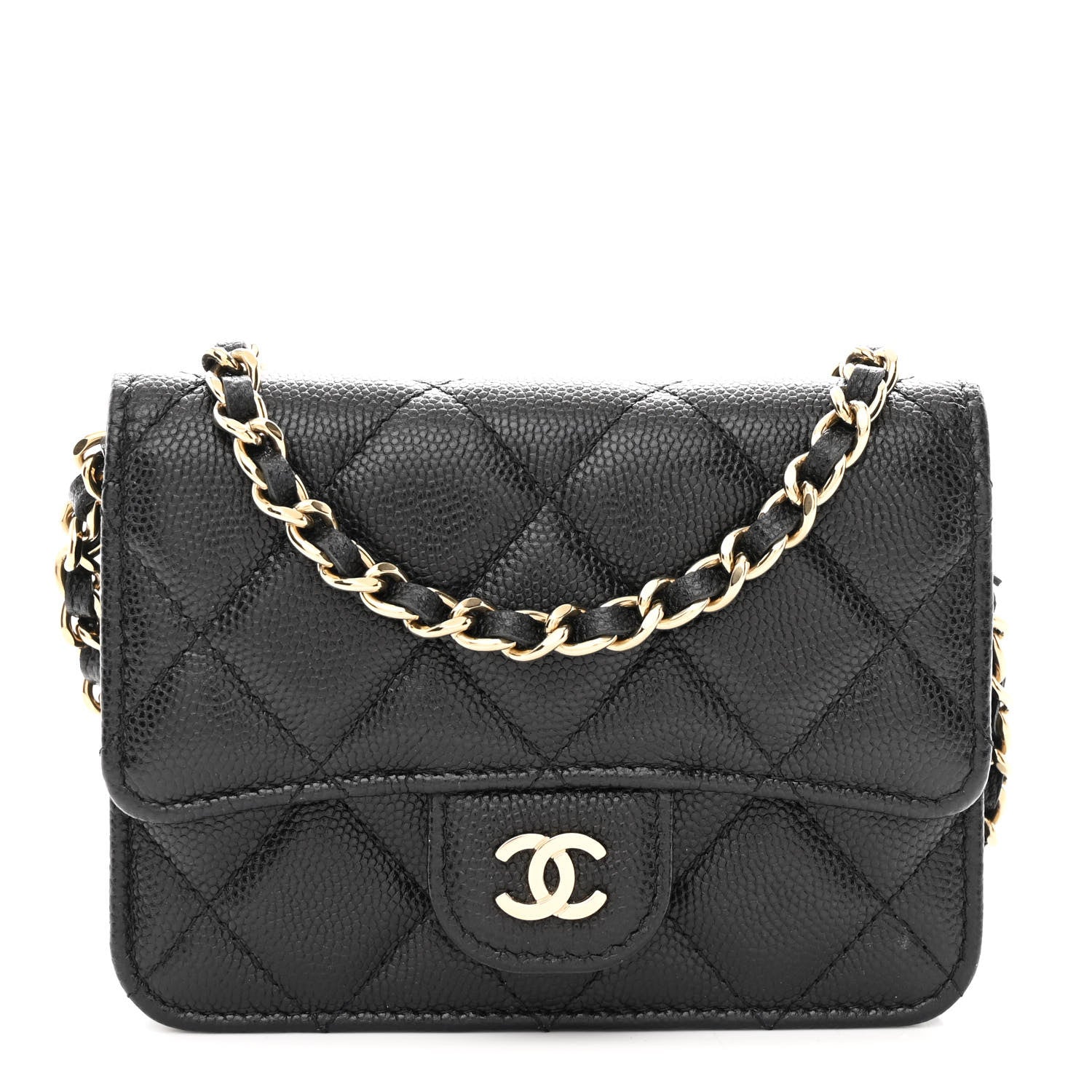 Chanel Caviar Quilted Mini Chain Bag Black 1 of 11